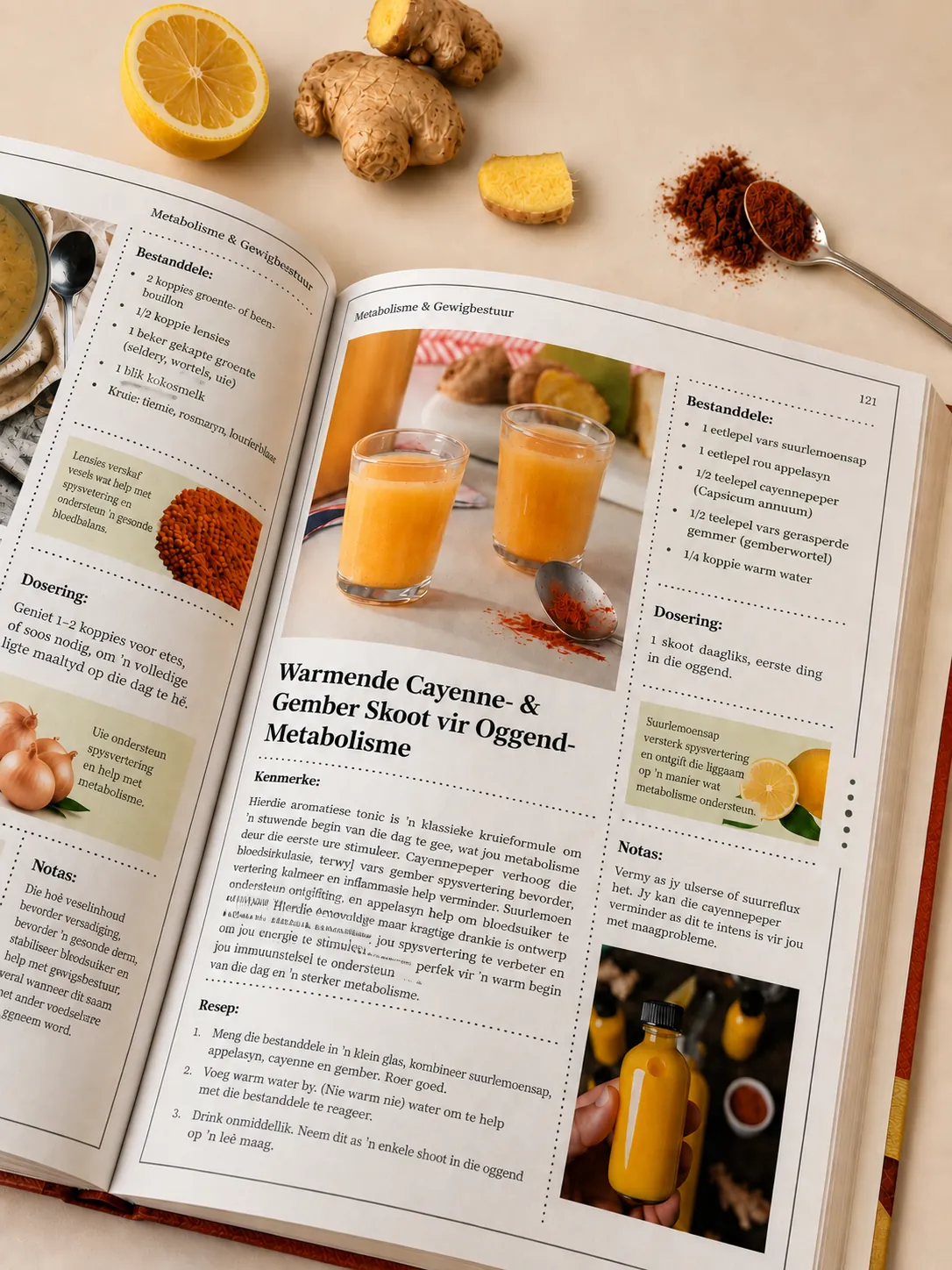 Resep vir 'n verwarmende cayenne-en-gemmer-skootjie